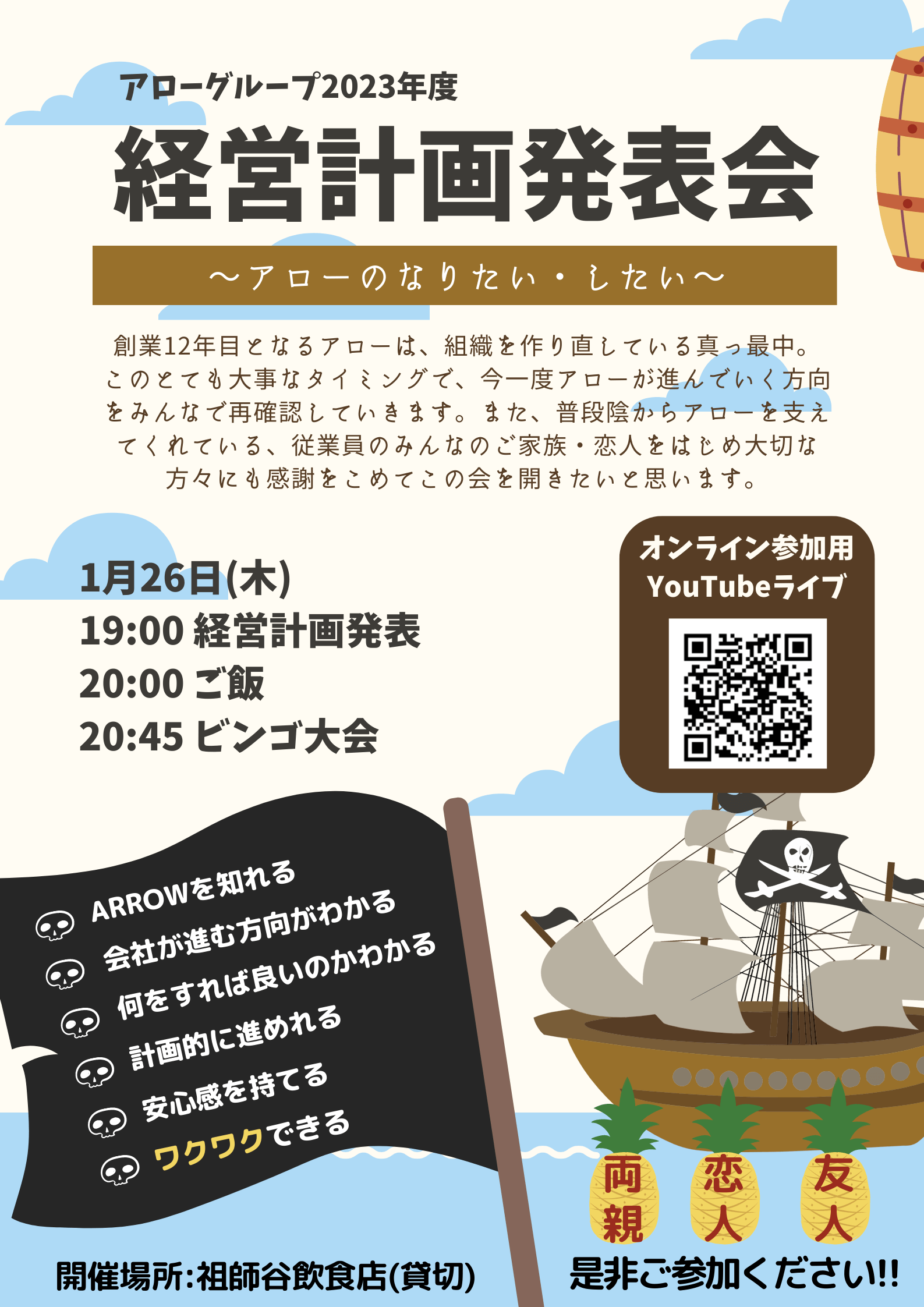 アローの経営計画発表会