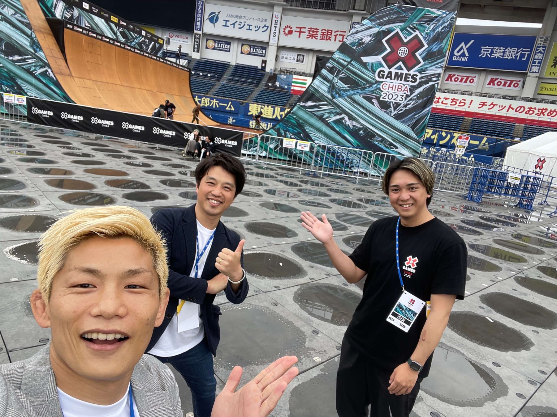 Xgameに 帯同してきました。